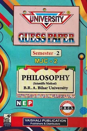 BRABU Philosophy MJC-2 Semester 2 Scientific Method Guess Paper Vaishali Publication