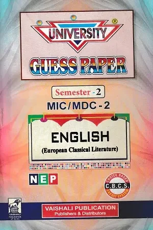 University Guess Paper – English | Semester-2 | MIC/MDC-2