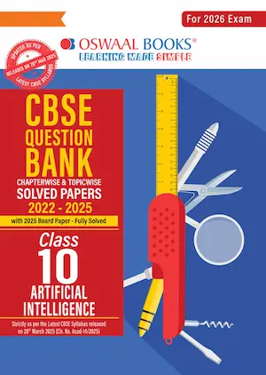 CBSE Class 10 Artificial Intelligence Question Bank Book Cover 2026