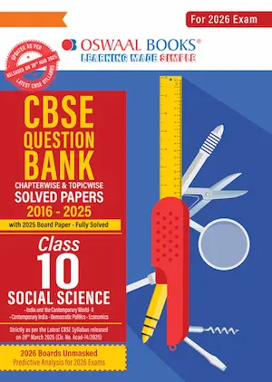 CBSE Question Bank Class 10 Social Science Book Cover for Exam 2026 – Latest Edition