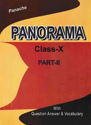 Panorama Class 10 | Panache – Prose, Poetry, Question Answer & Vocabulary सहित कक्षा 10 की अंग्रेजी साहित्य पुस्तक का कवर पेज