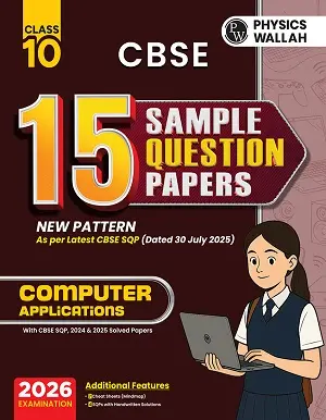 CBSE Class 10 Computer Sample Paper 2026 Physics Wallah Book