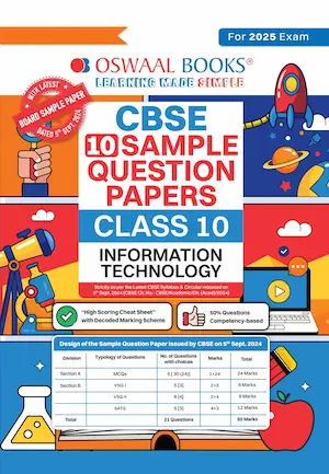 Oswaal CBSE Sample Paper Information Technology Class 10 Book 2026