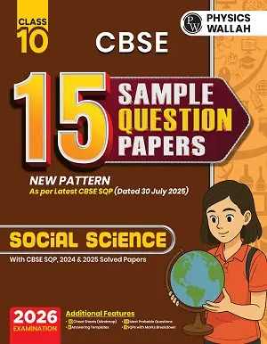 CBSE Class 10 Social Science Sample Paper 2026 Physics Wallah Book