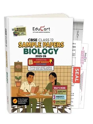 Educart CBSE Class 12 Biology Sample Paper Book 2025-26 | Board Exam Preparation