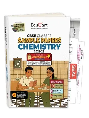 Educart CBSE Class 12 Chemistry Sample Paper Book 2025-26 | Board Exam Preparation