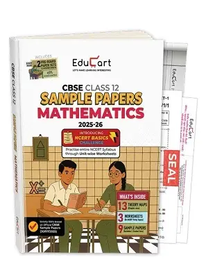 Educart CBSE Class 12 Mathematics Sample Paper Book 2025-26 | Board Exam Preparation