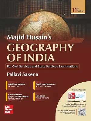 Geography of India Book by Majid Husain 11th Edition | UPSC & State PCS Exam Guide
