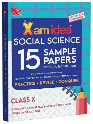 Xam Idea Social Science Class 10 CBSE 2026 15 Sample Papers Book Cover