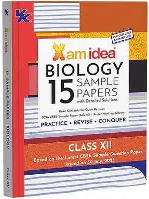 Xam Idea Biology Class 12 CBSE 2026 15 Sample Papers Book Cover