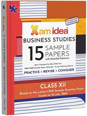 Xam Idea Business Studies Class 12 CBSE 2026 15 Sample Papers Book Cover