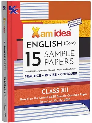 Xam Idea English Core Class 12 CBSE 2026 15 Sample Papers Book Cover