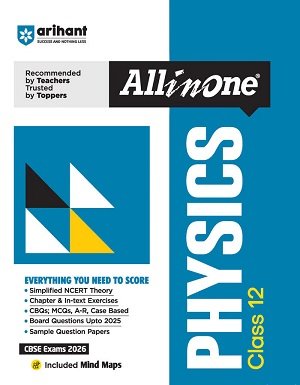 Arihant All in One Physics Class 12 CBSE 2026 Exam Guide Book Cover