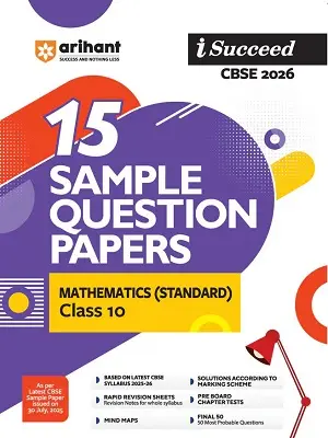 Arihant iSucceed 15 Sample Papers Mathematics Standard Class 10 CBSE 2026 Book Cover