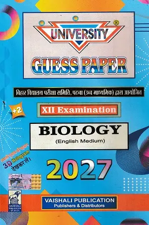 University Guess Paper Class 12 Biology 2027 1 Class 12 Biology Guess Paper 2027 English Medium Vaishali Publication