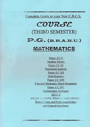 Three in One PG Question Bank Mathematics | 3rd Semester | BRABU (CBCS) 2 Three in One PG Question Bank Mathematics | 3rd Semester | BRABU (CBCS) - Image 2