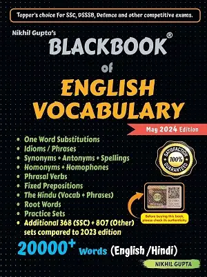 Blackbook of English Vocabulary May 2024 Edition by Nikhil Gupta Book Cover