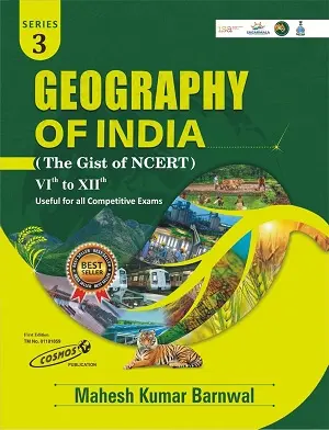 Home 46 Geography of India The Gist of NCERT Class 6 to 12 by Mahesh Kumar Barnwal Cosmos Publication Book Cover