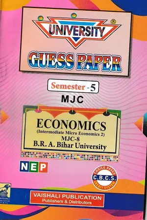 Economics Guess Paper Semester 5 MJC 8 9 Hindi Medium BRABU Vaishali Publication
