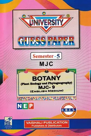 Botany Guess Paper Semester 5 MJC-8 & MJC-9 | BRABU | English Medium 2 Botany Guess Paper Semester 5 MJC 8 9 English Medium BRABU Vaishali Publication