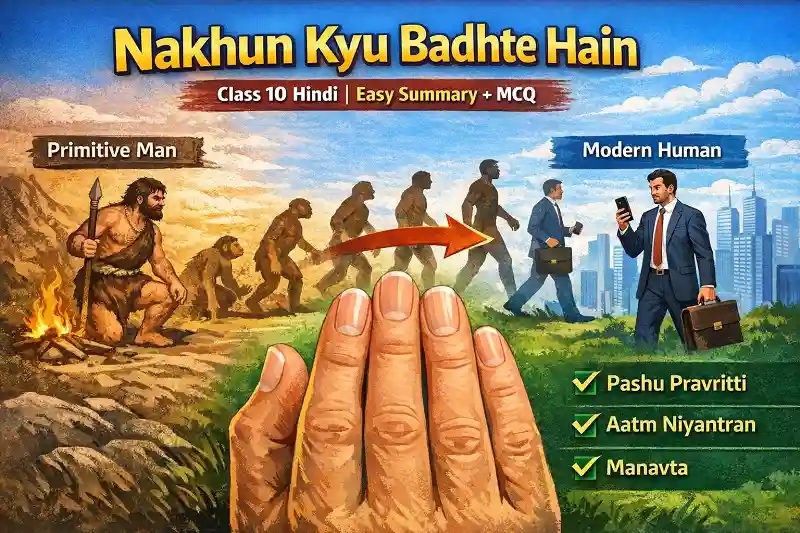 Nakhun Kyu Badhte Hain Class 10 Hindi Summary Poster