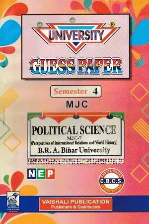 University Guess Paper Semester 4 MJC Political Science International Relations and World History Hindi Medium Vaishali Publication BRABU