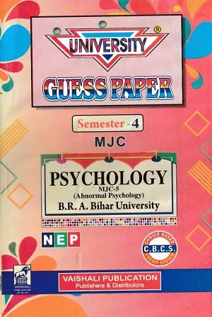 Home 30 University Guess Paper Semester 4 MJC Psychology Abnormal Psychology Hindi Medium Vaishali Publication BRABU
