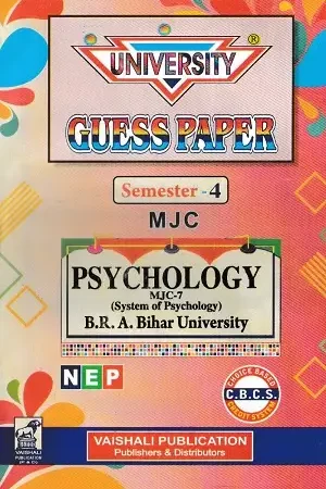 University Guess Paper Semester 4 MJC Psychology System of Psychology Hindi Medium Vaishali Publication BRABU