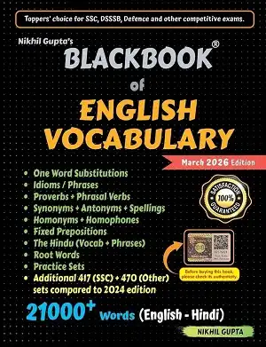 Blackbook of English Vocabulary Nikhil Gupta 2026 English Hindi