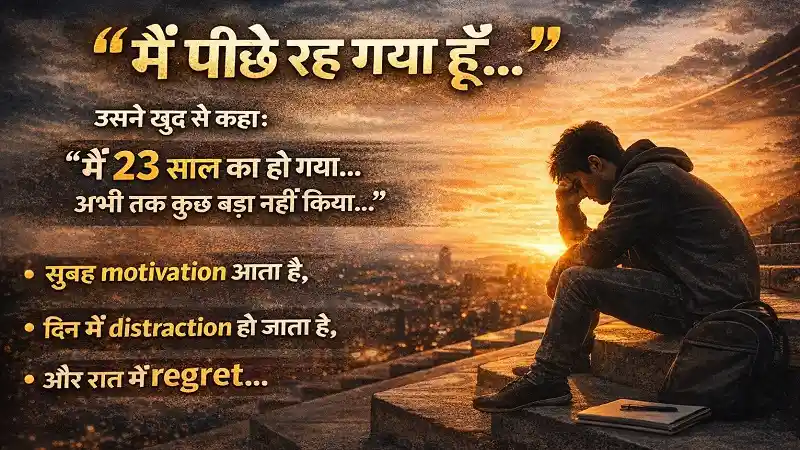 mai piche rah gya hu usne khud se kaha