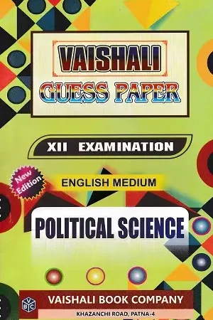 Vaishali Guess Paper Class 12 Political Science English Medium Book