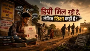 डिग्री मिल रही है, लेकिन शिक्षा कहाँ है?
