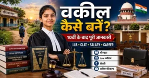 Advocate (वकील) कैसे बनें? 10वीं के बाद पूरी जानकारी | योग्यता, पढ़ाई, सैलरी और करियर गाइड