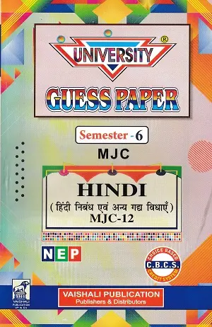 University Guess Paper Hindi Semester 6 MJC-10, 11 & 12 2 University Guess Paper Hindi Semester 6 MJC-10, 11 & 12 - Image 2