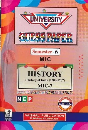 Home 14 University Guess Paper History Semester 6 MIC-7 & MIC-8 Vaishali Publication