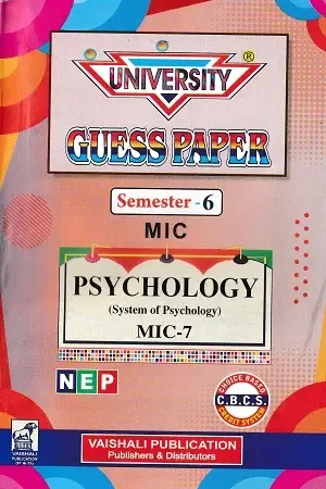 Home 17 University Guess Paper Psychology Semester 6 MIC-7 & MIC-8 Vaishali Publication